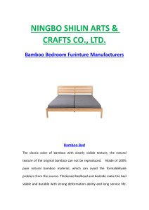 Bamboo Bedroom Furinture Manufacturers
