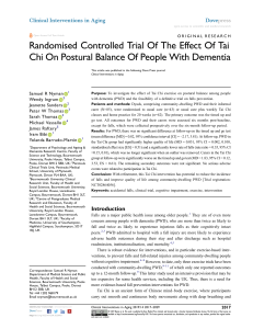 Randomised Controlled Trial Of The Effect Of Tai
