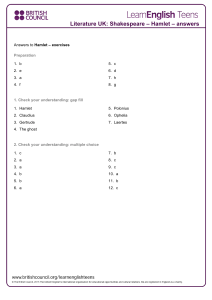 hamlet - answers 1