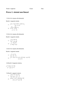 sistemi non lineari verifica 