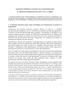 Tirocinio Formativo per Magistratura: Analisi e Riforma