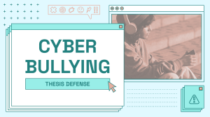 Copia di Cyber Bullying Thesis Defense Blue variant by Slidesgo