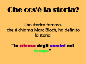 COS'è STORIA