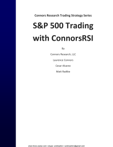 Laurence Connors - S&P 500 Trading with ConnorsRSI