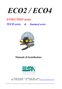 Manuale Installazione ECO2/ECO4: Guide, Sicurezza e Parametri