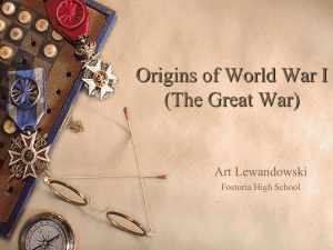 Origins of World War I: Causes and Spark