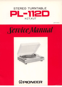 Giradischi Pioneer PL112D
