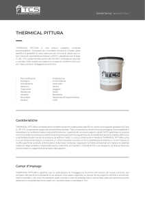 Thermical Pittura: Scheda Tecnica Pittura Minerale Coibente