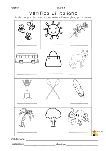 Test di Italiano per Bambini - Vocabolario e Scrittura